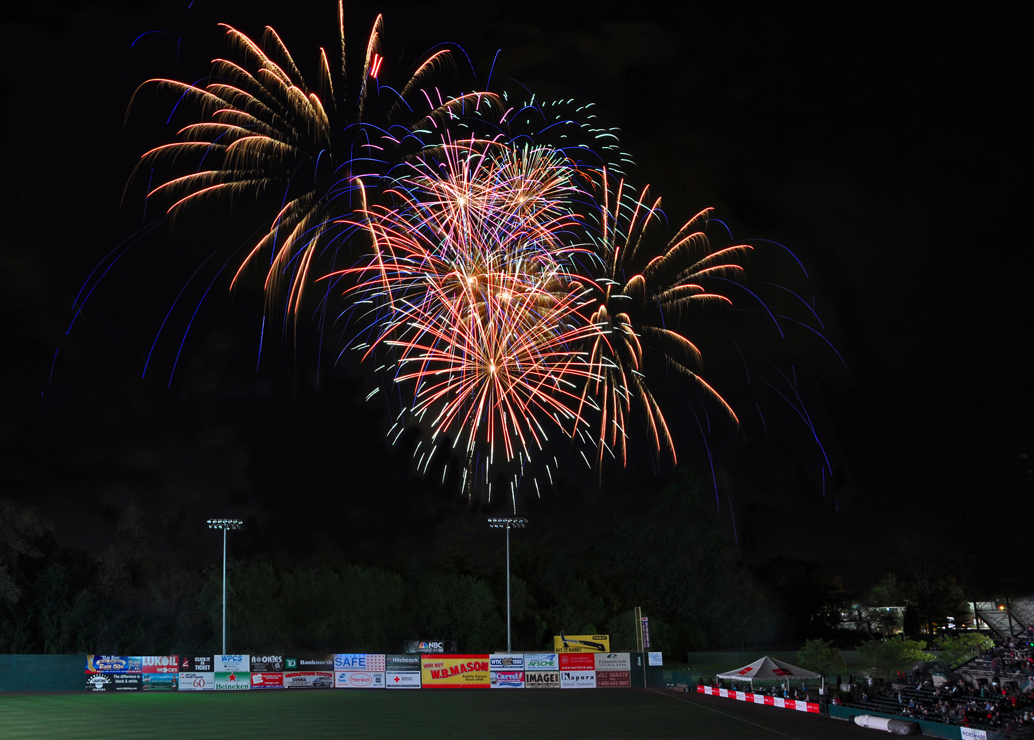 New Britain Rock Cats Fireworks (user submitted)