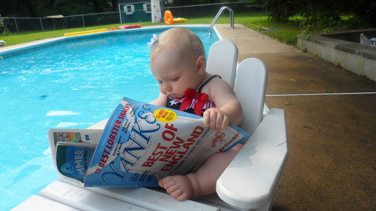 Reading My Magazine, Poolside. (user submitted)