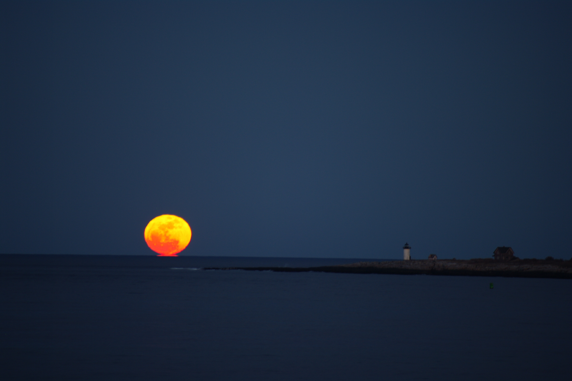 Full Moon Rises Over Straightsmouth Island (user submitted)
