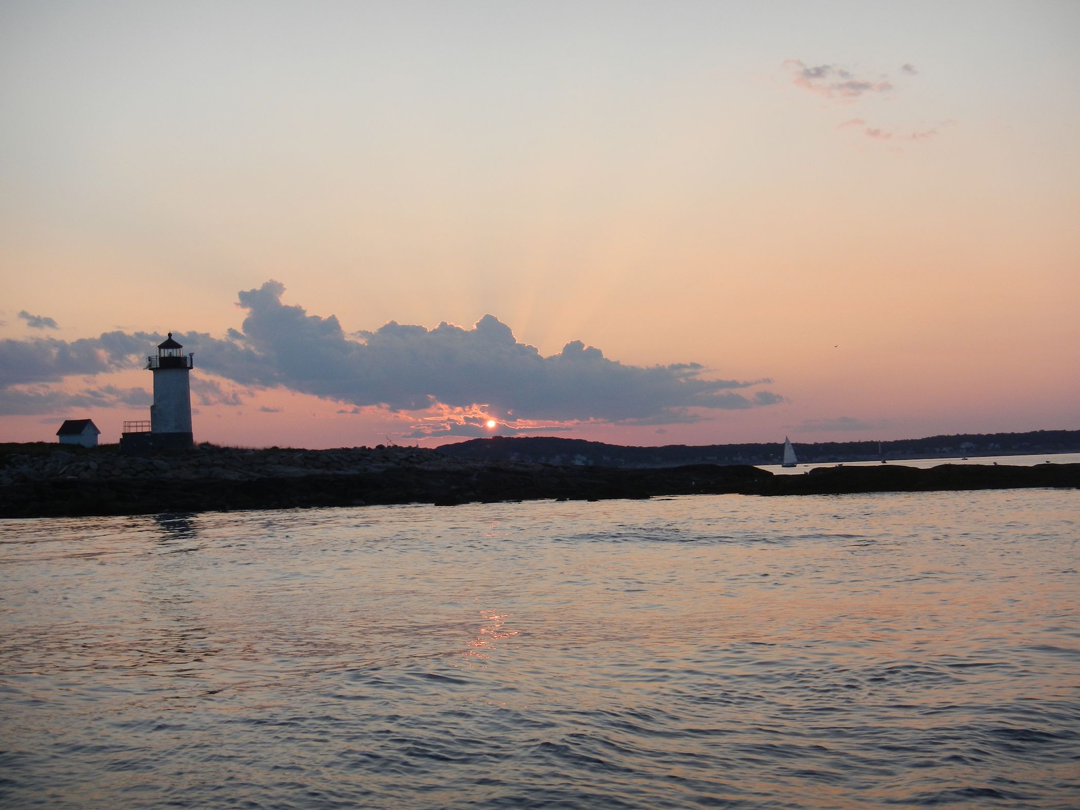Sun Set Over Lighthouse (user submitted)