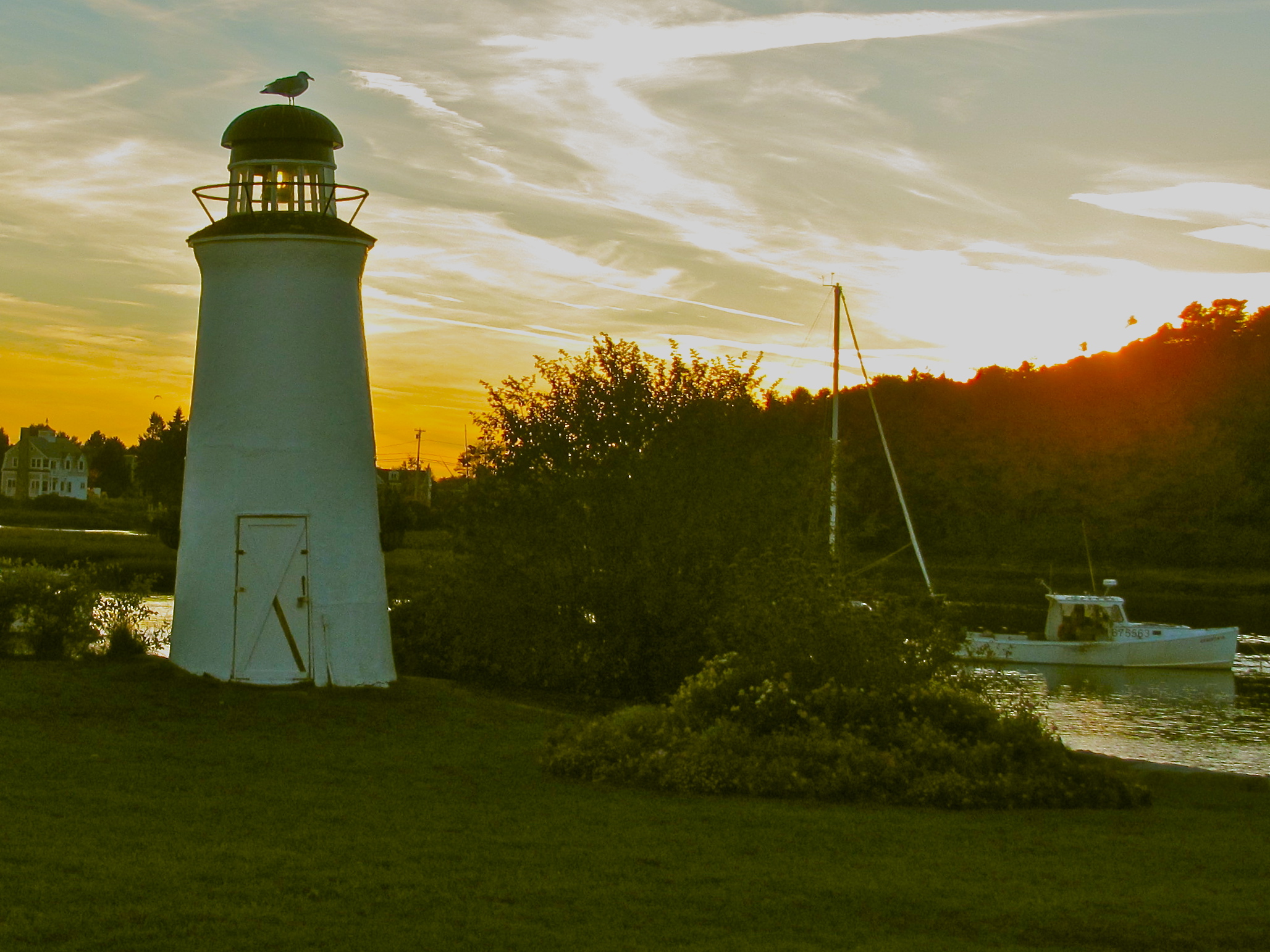 Lighthouse Overlooking The Kennebunk River (user submitted)