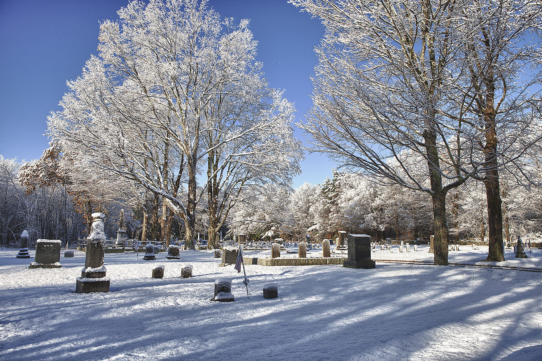 Lower Cemetery After A Snow Storm  (user submitted)