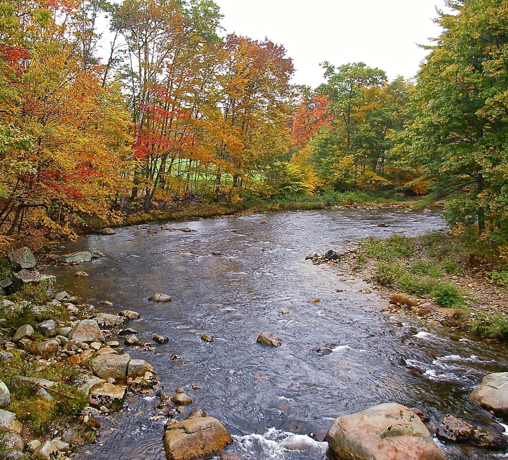 Vermont River In Fall (user submitted)
