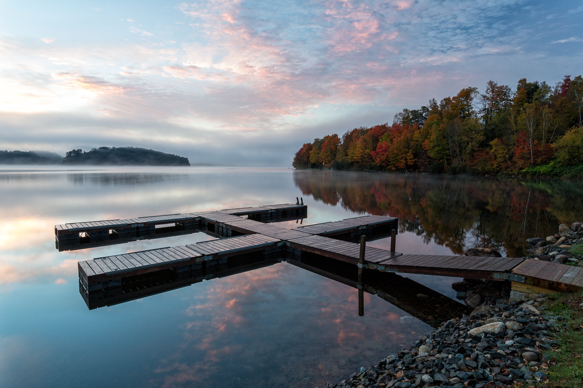Still Morning At Island Pond New England