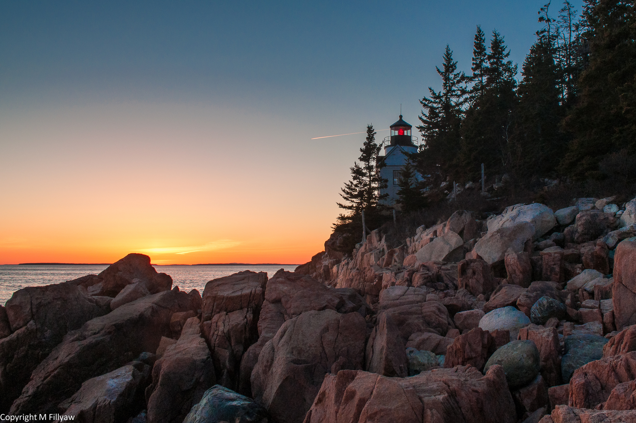 Winter Sunset, Bass Harbor Head Light (user submitted)