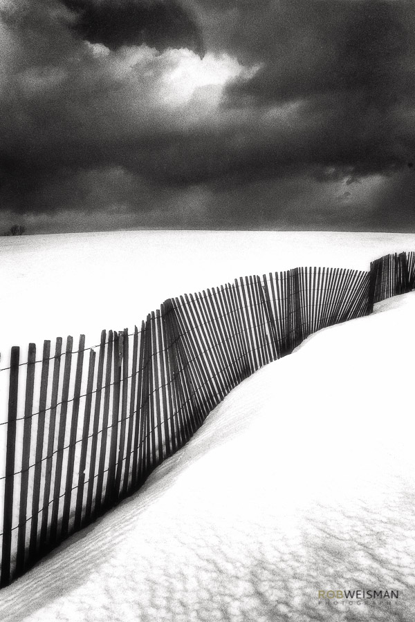 Snow Fence After The Storm (user submitted)