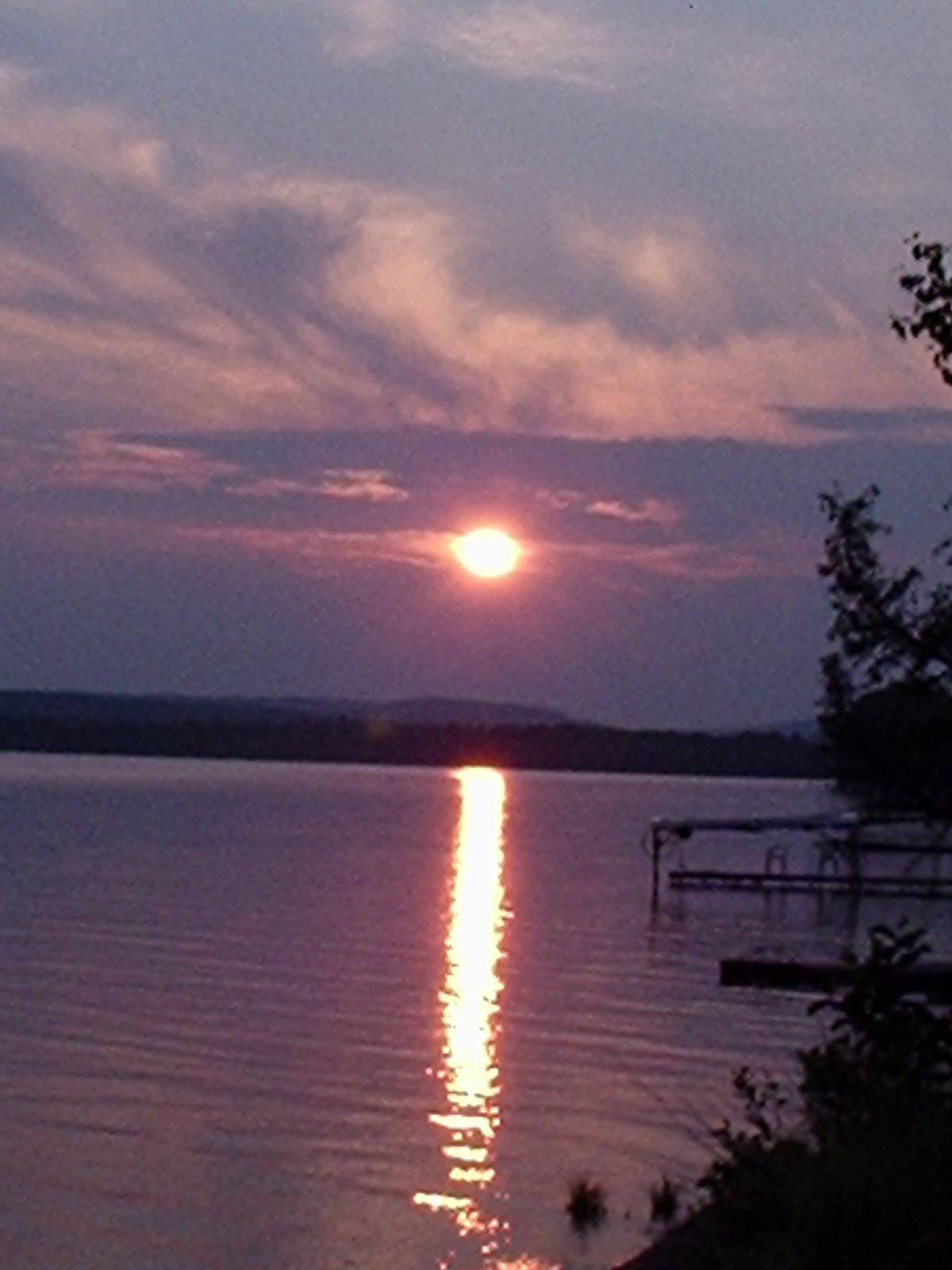 Sunset on Crosslake, ME (user submitted)