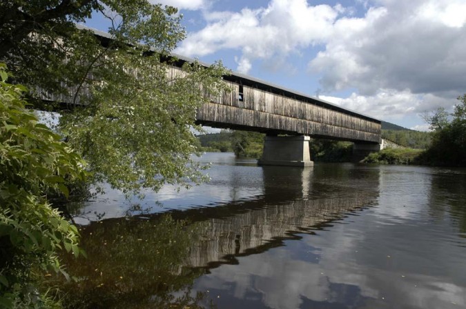 Covered Bridge in Lunenburg, Vermont