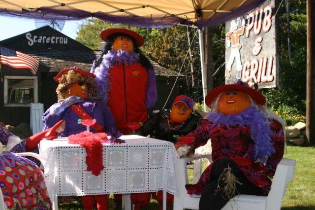 Partying Red Hat Pumpkin People (user submitted)