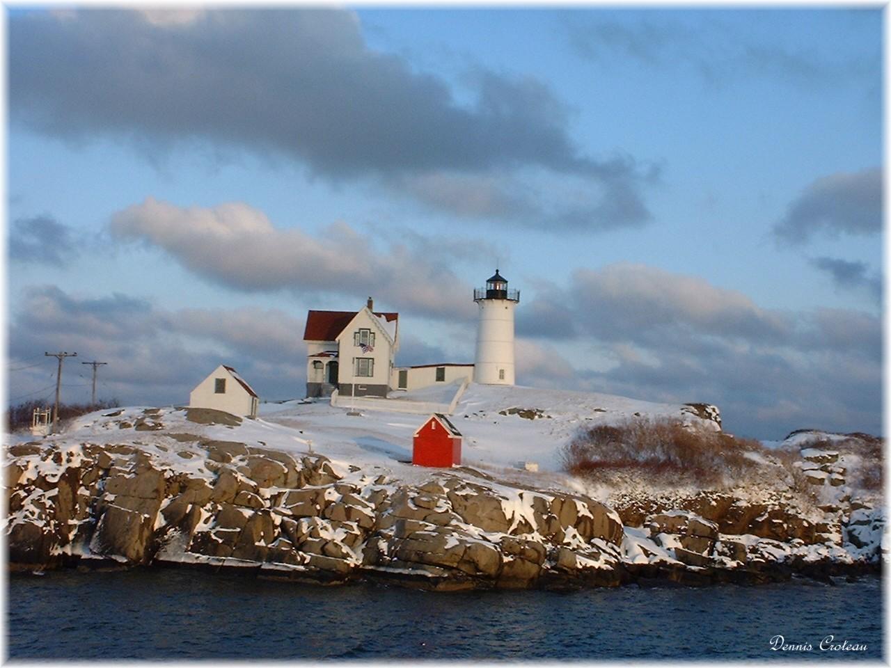 Nubble Light in Winter (user submitted)