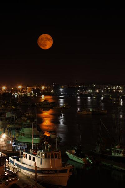 Moonrise over Newburyport Harbor (user submitted)
