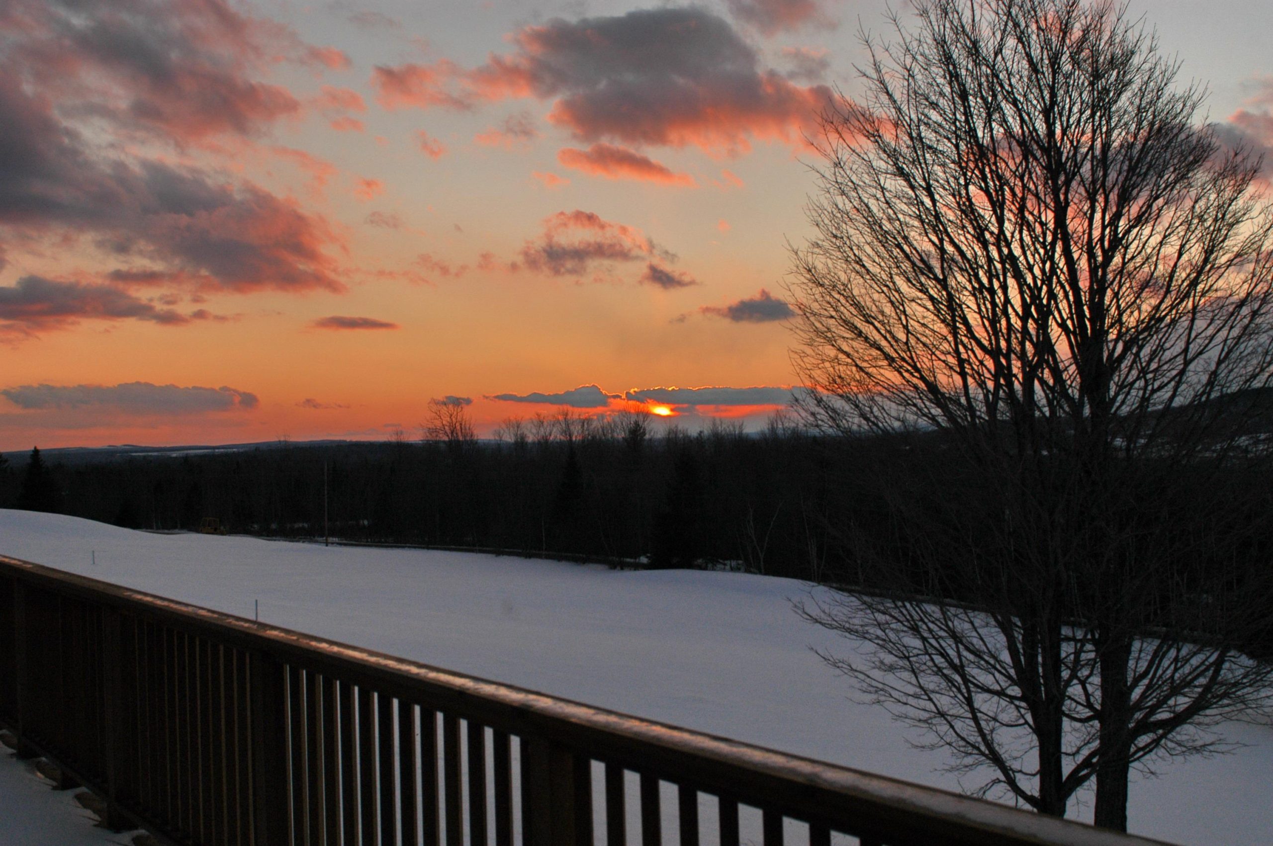 Winter Sunset over  Katahdin (user submitted)