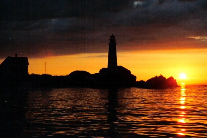 Boston Lighthouse at Dawn