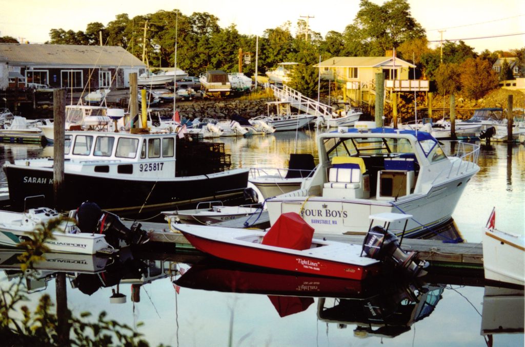 Boats at Barnstable Harbor New England