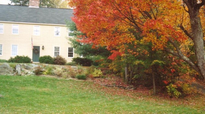 Red Maple and Yellow House (user submitted)