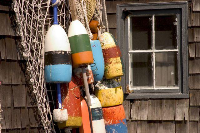 Lobster Buoys Outside Window (user submitted)