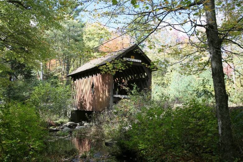 Swamp Meadow Covered Bridge In Foster, Rhode Island New England Today