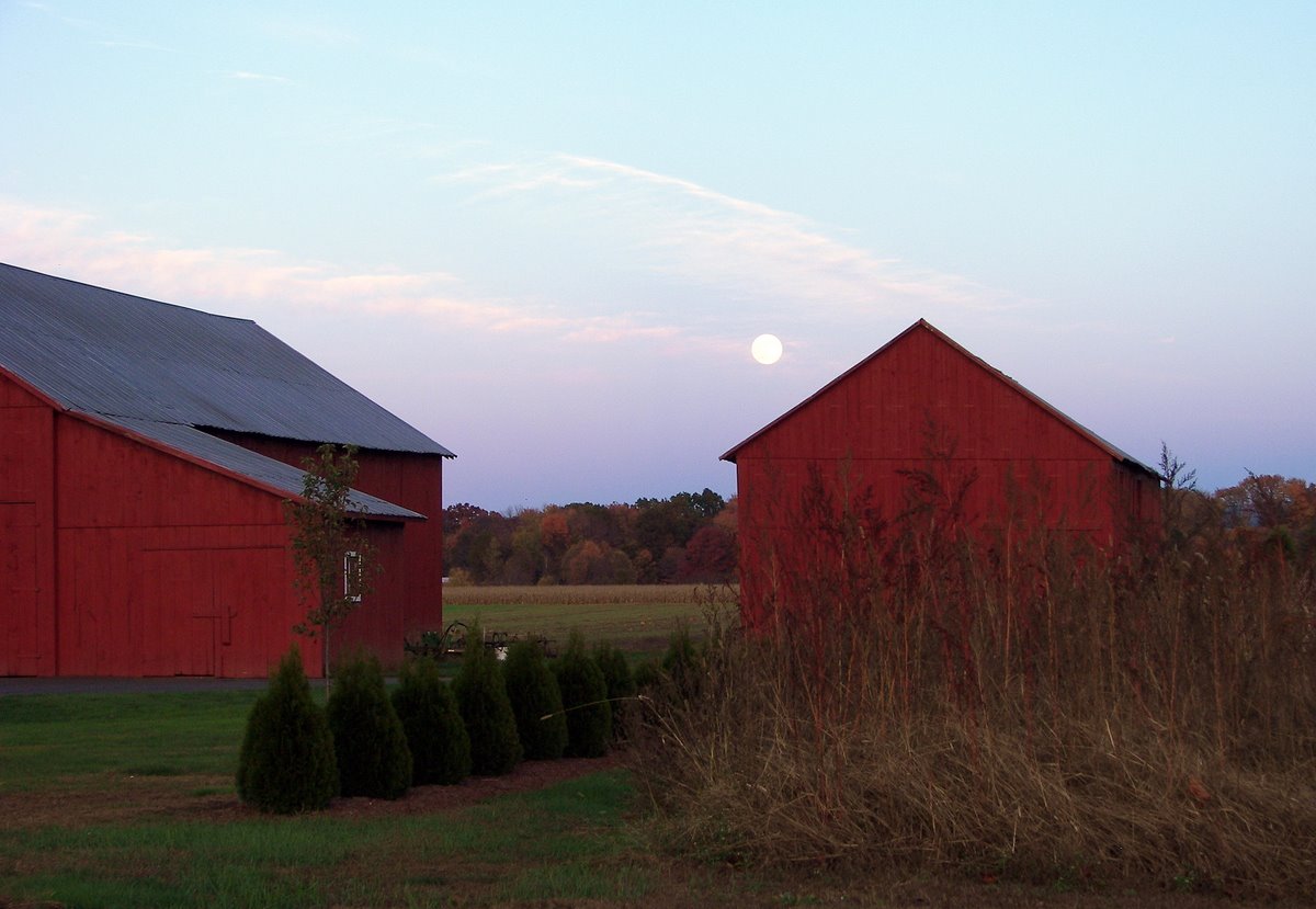 Red Barn, Full Moon (user submitted)