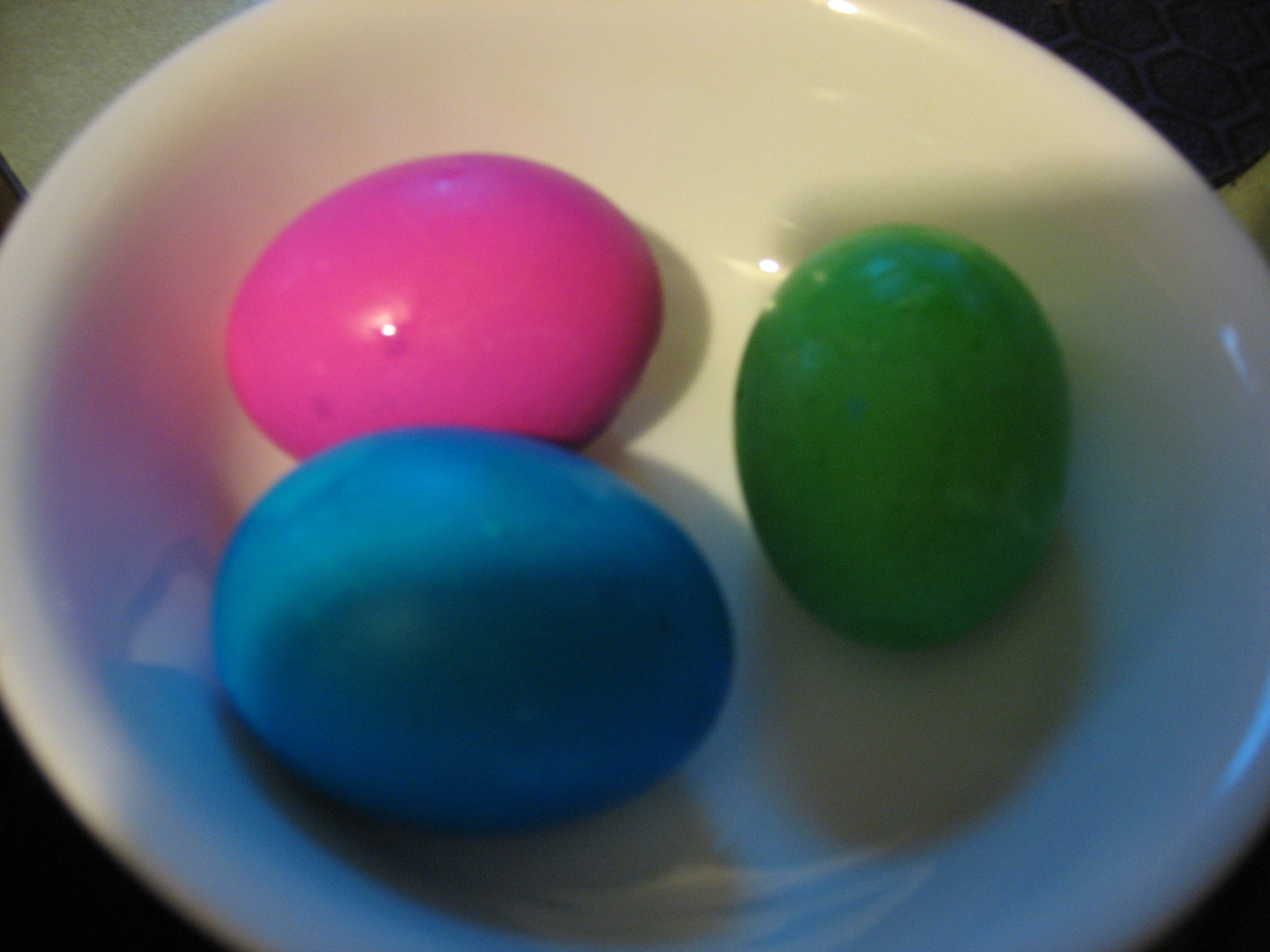 Three Easter Eggs in a Bowl (user submitted)