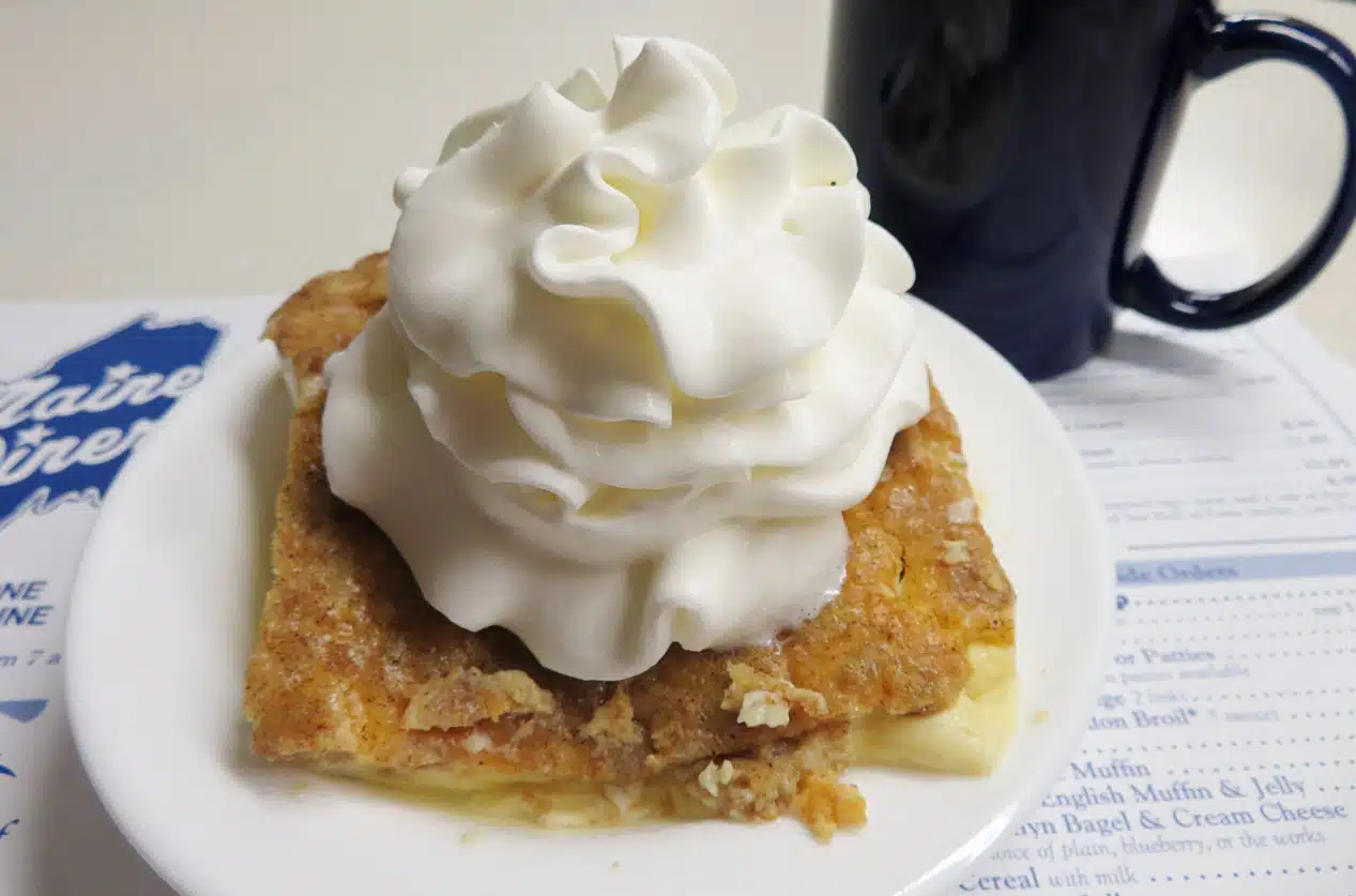 Grapenut Custard at the Maine Diner in Wells, Maine