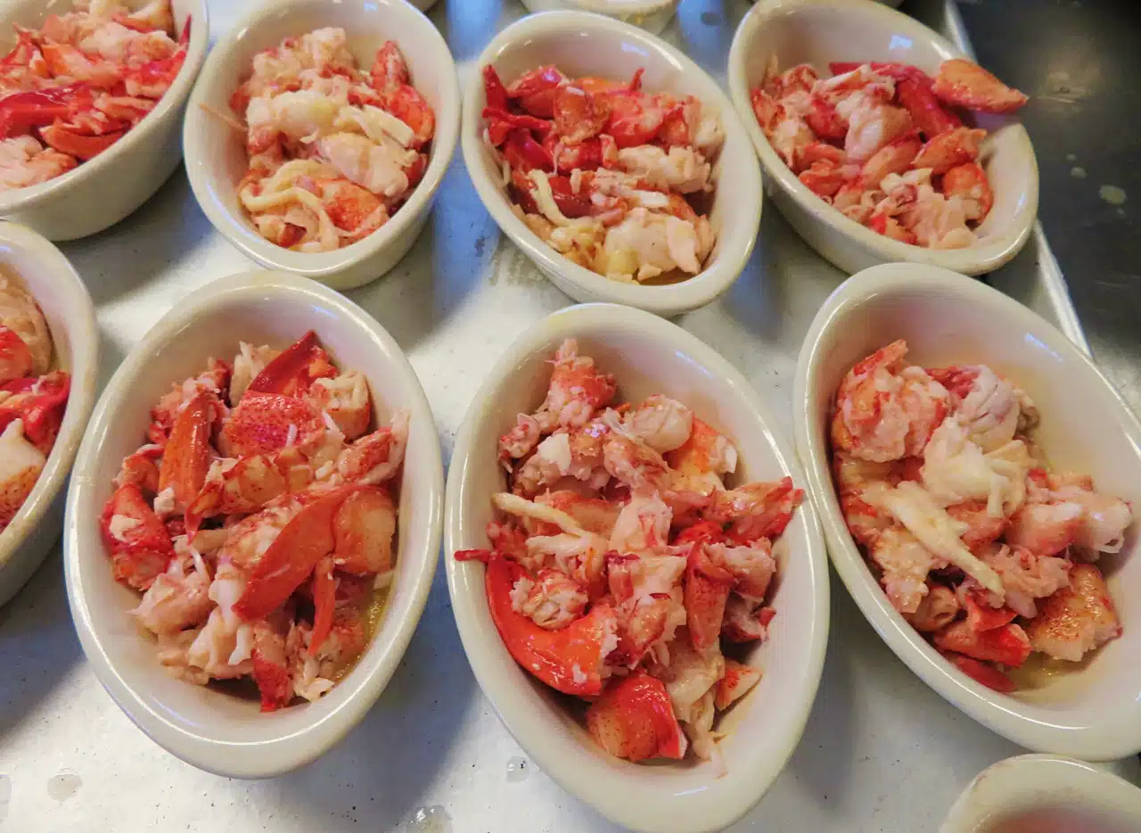 Lobster Pie Prep at the Maine Diner in Wells, Maine
