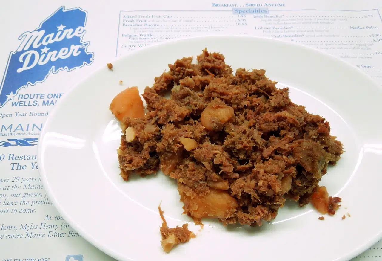Red Flannel Hash at the Maine Diner in Wells, Maine