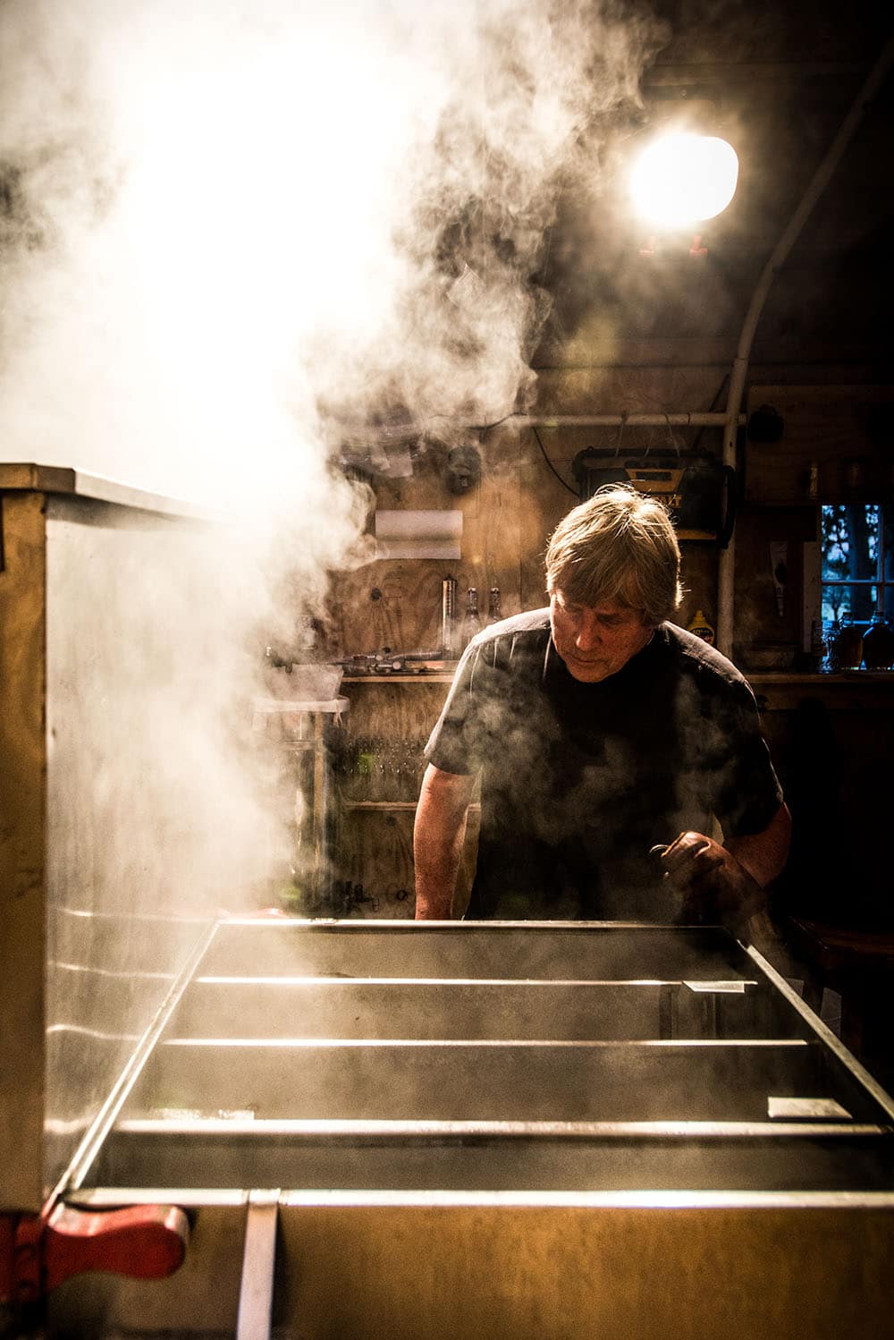 Maple Sugar season at Valley View Farm, Topsfield, Massachusetts.