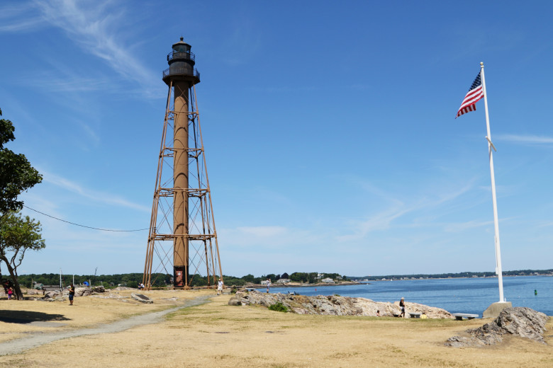 The unique Marblehead lighthouse.