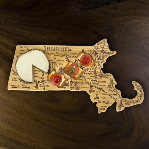 Cutting Board in the shape of Massachusetts