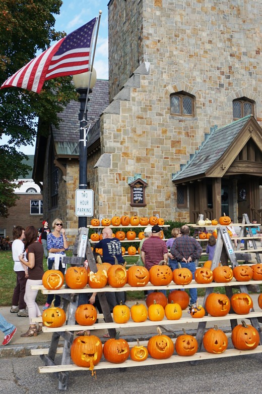 Scenes from the New Hampshire Pumpkin Festival New England