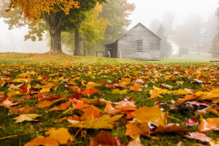 Fall In The Northeast Kingdom in Brownington, Vermont.