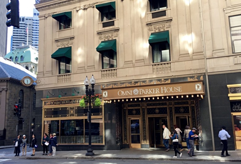 The Omni Parker House Hotel in Boston, Massachusetts. 