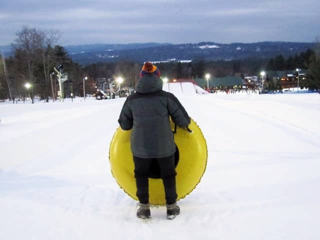 Snow Tubing at Pats Peak in Henniker, New Hampshire