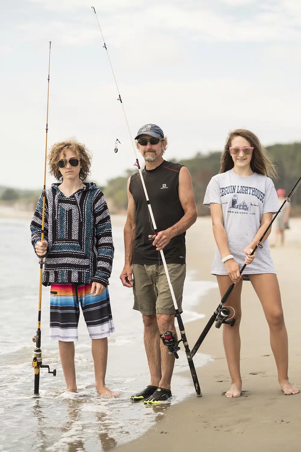 Dan Foster from Sharon Connecticut with his son Ben and daughter Emma have been visiting the area for the past 14 years.