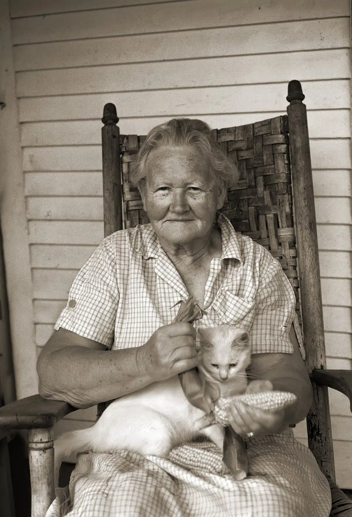 On the Porch, West Barnet, 1975.