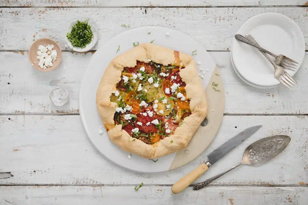 Tomato Galette with Goat Cheese