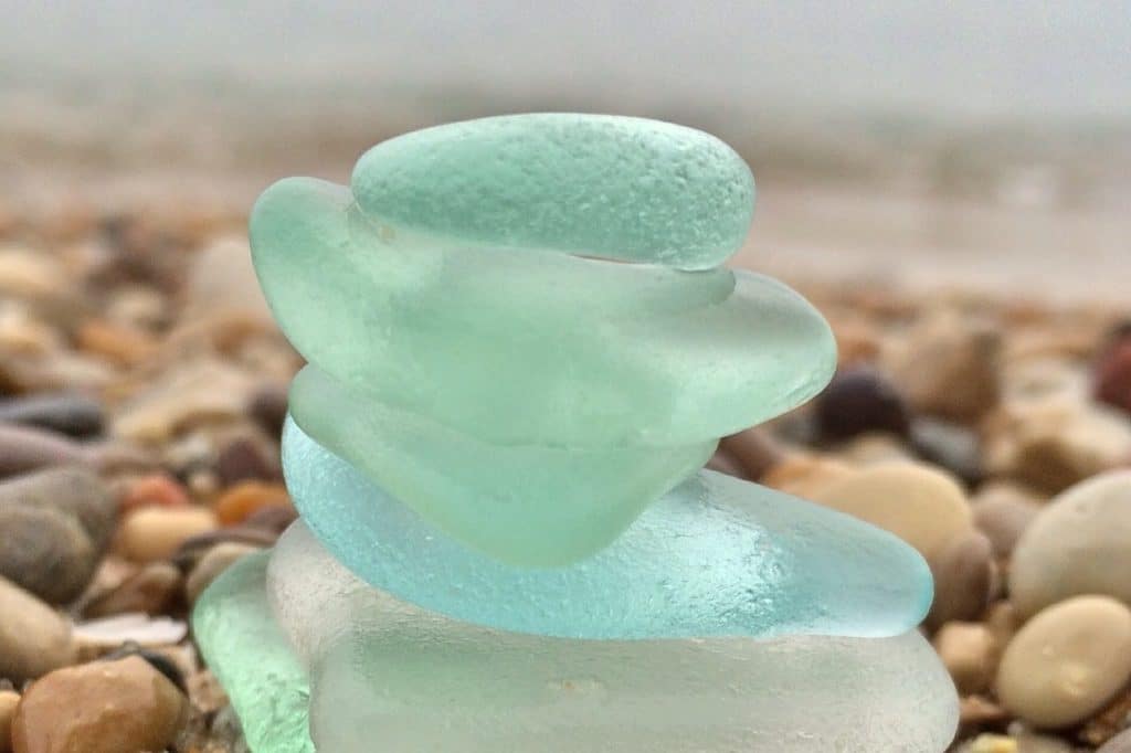 Pebble Art, Sea Glass Art, Sea Glass Picture, Beach Art, Jellyfish