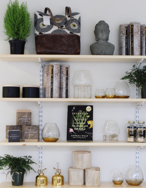 Kate & Jamie have curated a delightful mix of goods for the home at Field House, including live plants, brass misters, and candles.