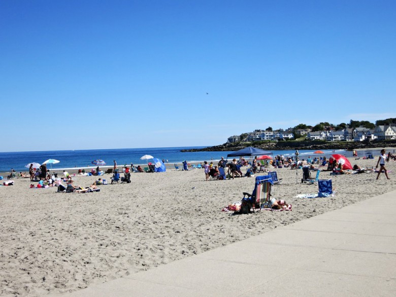 Short Sands Beach is just steps from the bustle of downtown York.
