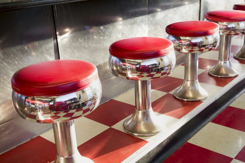 Red Diner Stools