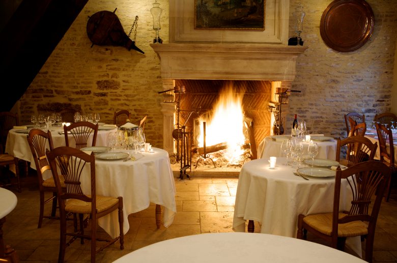 cozy restaurant with fireplace