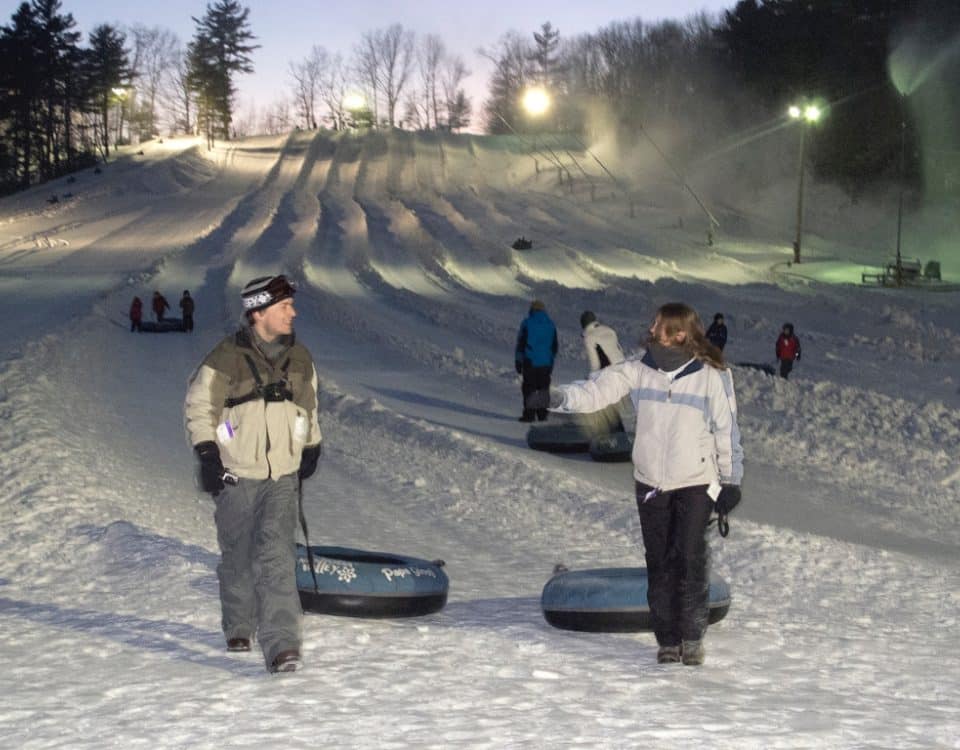 New England's 2 Largest Winter Tubing Parks Are in Massachusetts