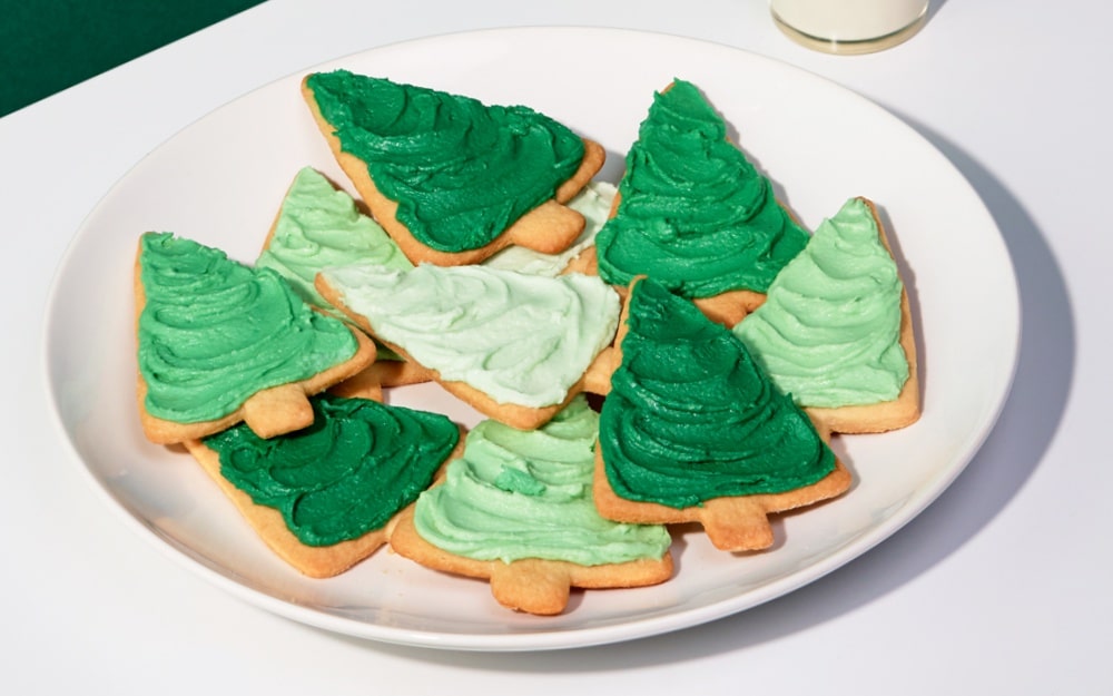 sour cream sugar cookie trees