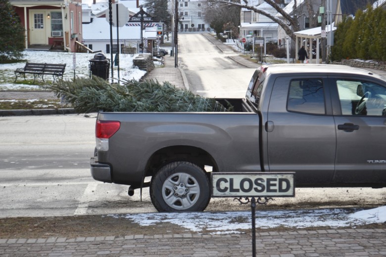 It being the first weekend in December, I passed many cars and trucks with Christmas trees in transit. 