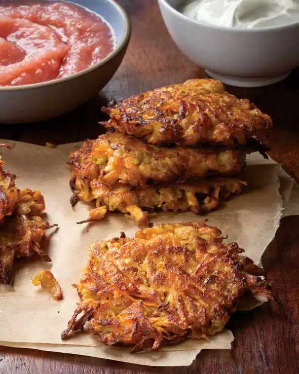 Sweet Potato Apple Latkes