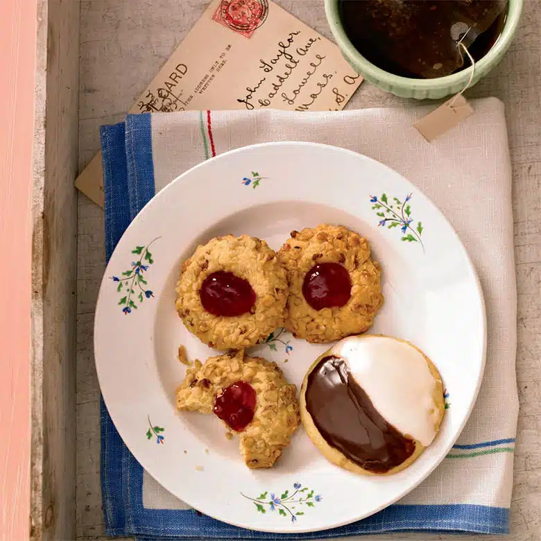 Thumprint Cookies and Black and Whites