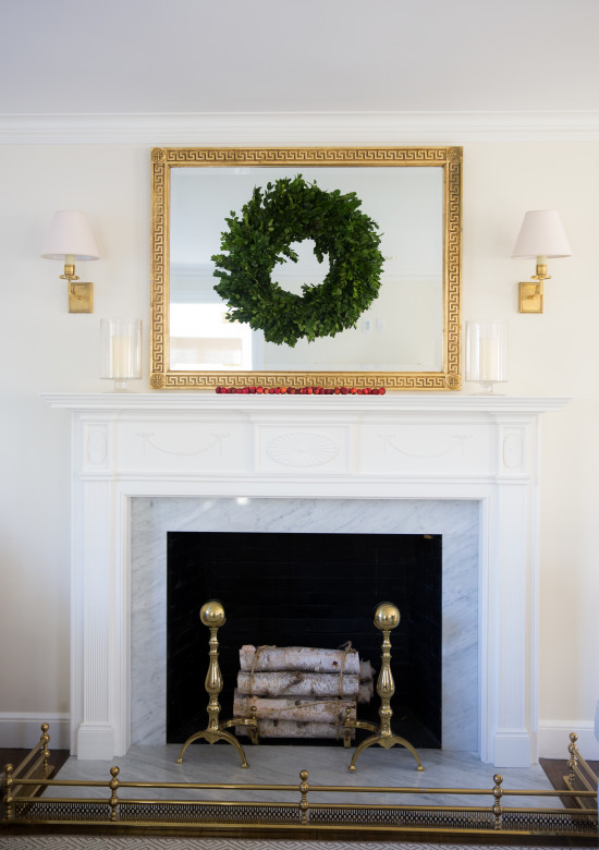 Expert Tip: Keep the fireplace use to a minimum to prevent the wreath from drying out.