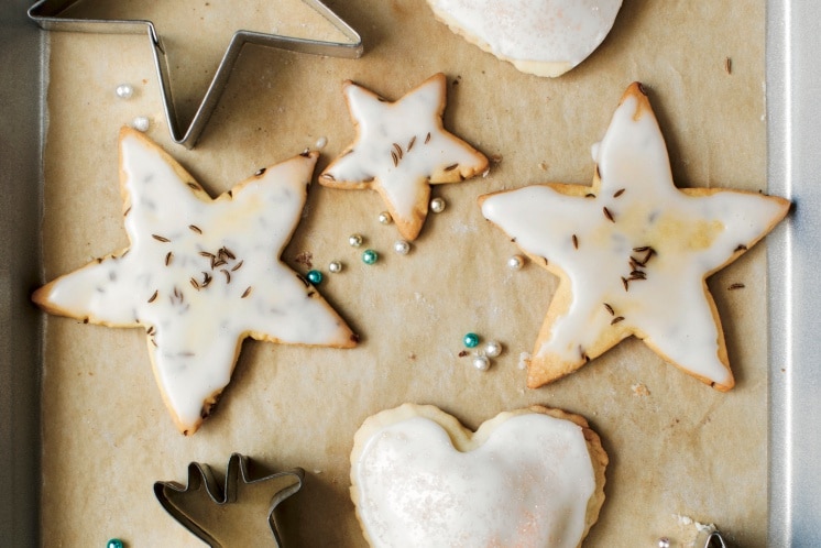 Lemon-Glazed Caraway Cookies